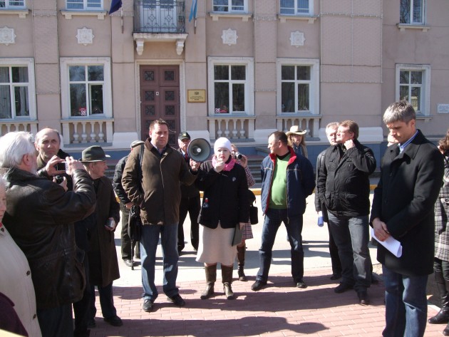 Protesta akcija Rēzeknē - 6