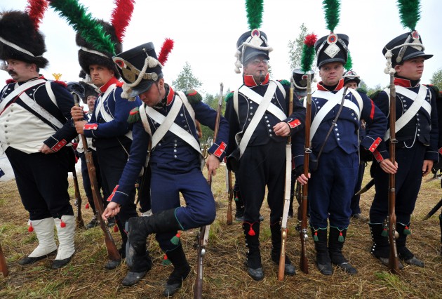Reenactors of the Battle of Borodino