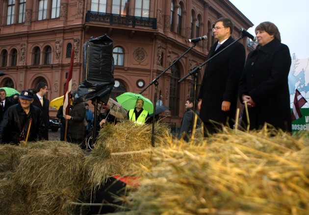 Baltijas lauksaimnieku protesta akcija ar traktoru - 2