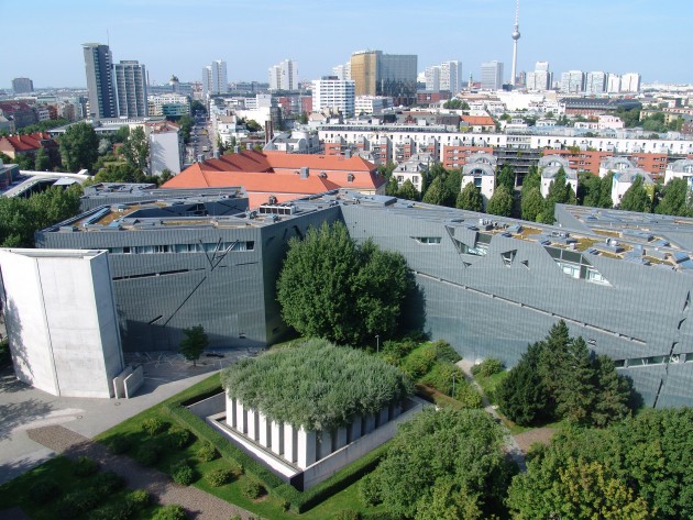 Jewish Museum Berlin - aerial view, Copyright Michael Hierner 
