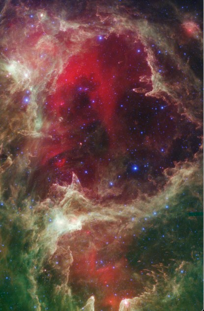Generations of stars in Spitzer Space Telescope