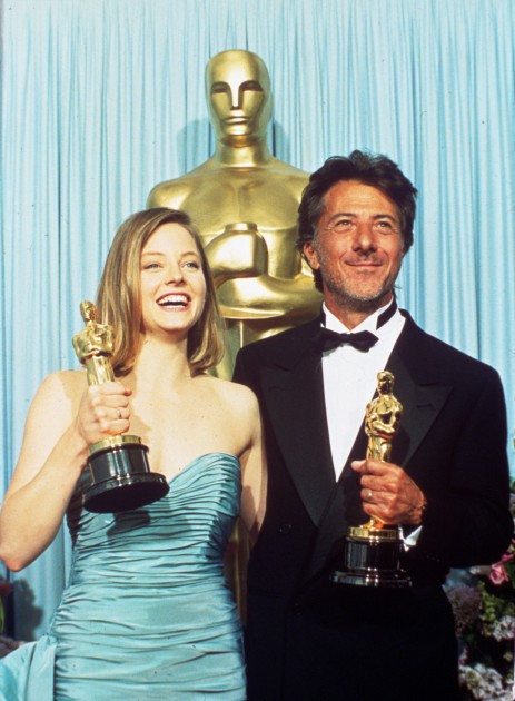 Jodie Foster and Dustin Hoffman, 1989