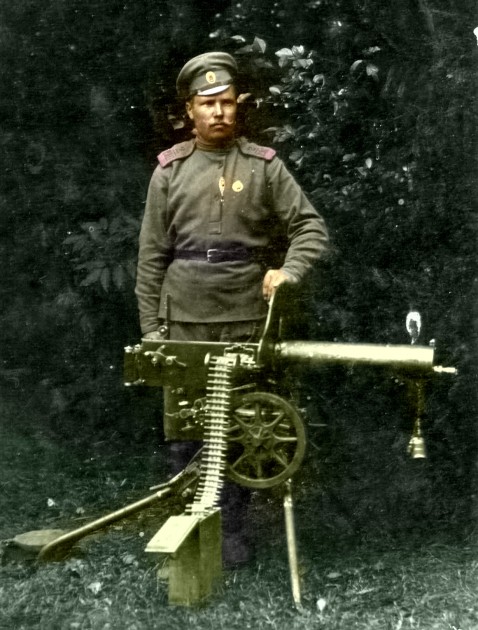 WWI 2nd Riga Latvian Rifle Regiment Soldier with Regimental Badge - копия