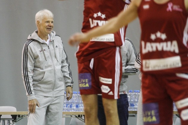 Latvijas sieviešu basketbola izlases treniņš - 7