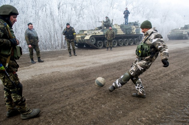 Ukrainas karavīri pie Debaļceves - 10