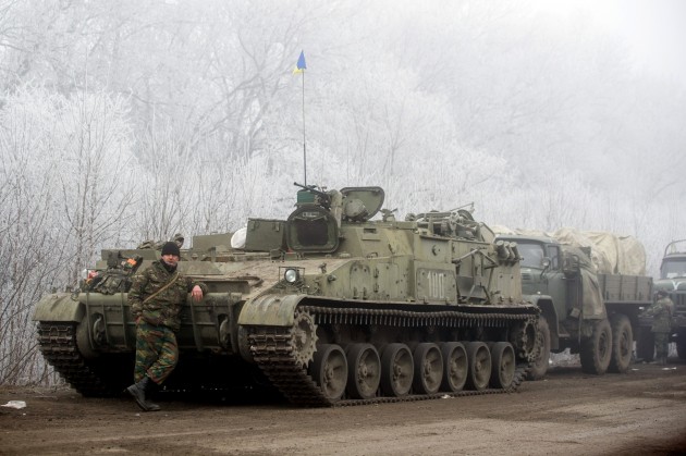 Ukrainas karavīri pie Debaļceves - 14