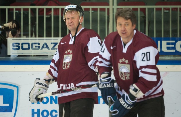 Latvijas hokeja veterāni  spēlē ar Krievijas leģendām - 24