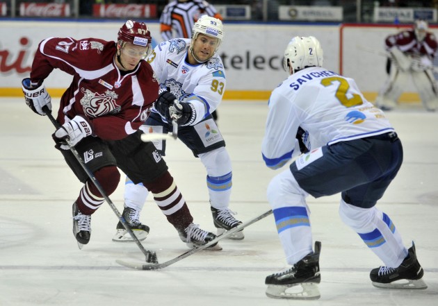 Hokejs, KHL spēle: Rīgas Dinamo - Baris - 18