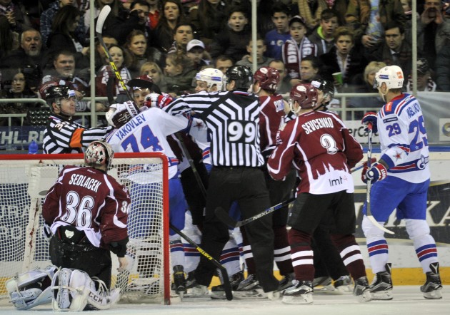 Hokejs, KHL spēle: Rīgas Dinamo - Sanktpēterburgas SKA - 6