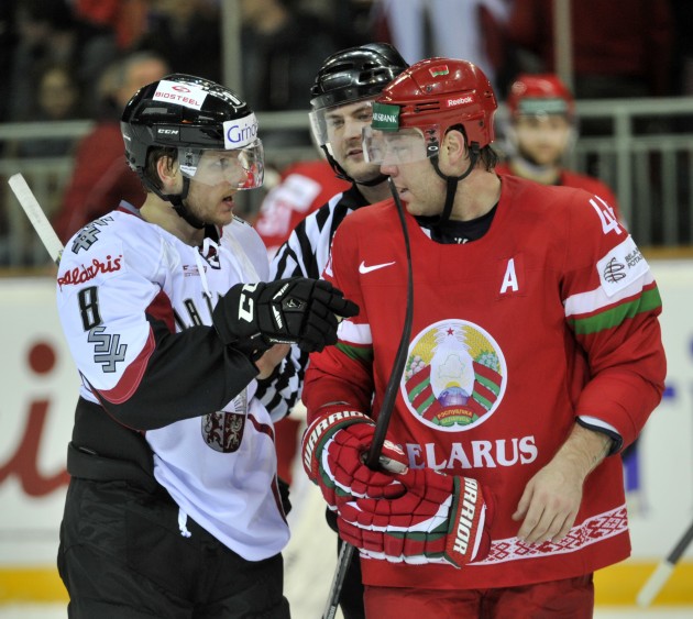 Hokejs, pārbaudes spēle: Latvija - Baltkrievija - 24