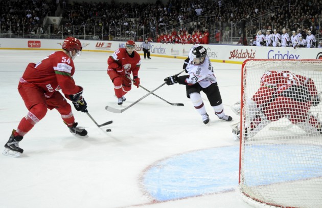 Hokejs, pārbaudes spēle: Latvija - Baltkrievija - 25