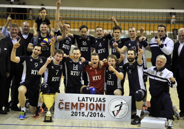 Volejbols, RTU/"Robežsardze" triumfē Latvijas čempionātā - 9