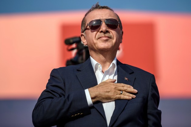Erdogana atbalstītāju mītiņš Turcijā - 10