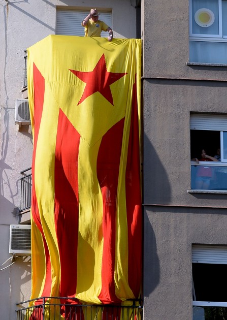 Demonstrācija Katalonijas neatkarības atbalstam Barselonā - 12