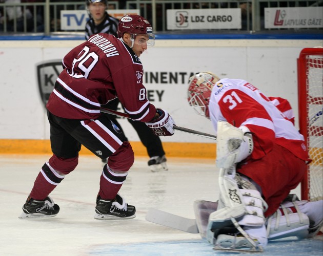 Hokejs, KHL spēle: Rīgas Dinamo - Maskavas Spartak - 9