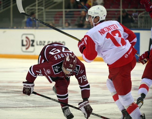 Hokejs, KHL spēle: Rīgas Dinamo - Maskavas Spartak - 10