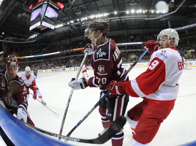 Hokejs, KHL spēle: Rīgas Dinamo - Maskavas Spartak - 55