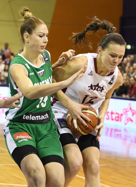 Basketbols, sievietes: Latvija - Slovēnija - 8