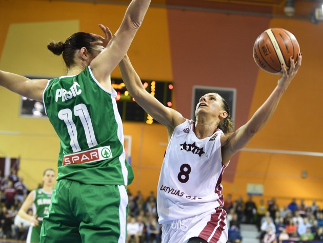 Basketbols, sievietes: Latvija - Slovēnija - 10