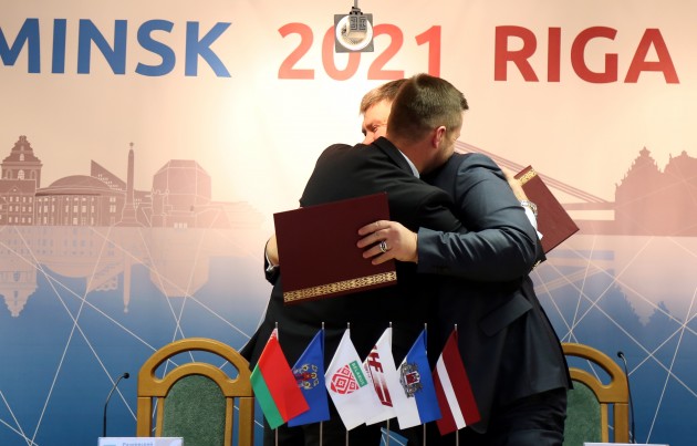 Preses konference par Latvijas un Baltkrievijas kopējo pieteikumu organizēt 2021. gada PČ hokejā - 5