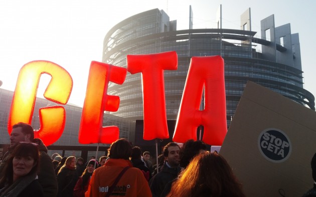 Protests pret CETA Strasbūrā - 3