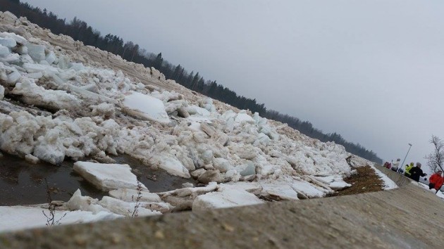 Ledus sablīvējumi Daugavā pie Pļaviņām - 13