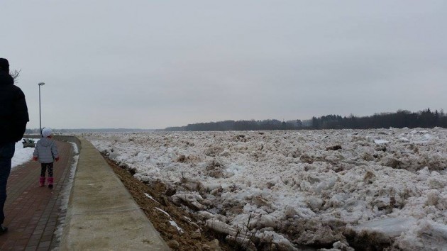 Ledus sablīvējumi Daugavā pie Pļaviņām - 16