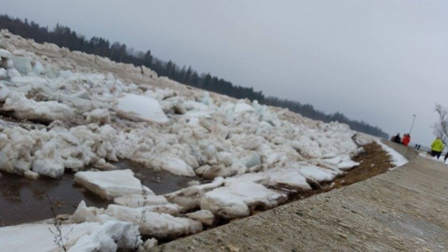 Ledus sablīvējumi Daugavā pie Pļaviņām - 19