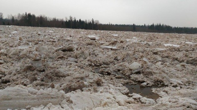 Ledus sablīvējumi Daugavā pie Pļaviņām - 21