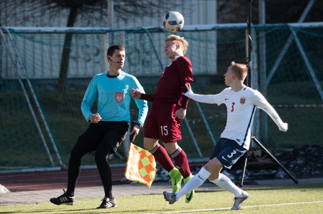 Futbols, Federāciju kausa turnīra spēle: Latvijas U-19 jauniešu futbola izlase pret Norvēģiju - 10