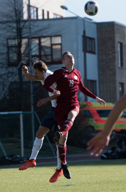 Futbols, Federāciju kausa turnīra spēle: Latvijas U-19 jauniešu futbola izlase pret Norvēģiju - 16