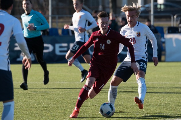 Futbols, Federāciju kausa turnīra spēle: Latvijas U-19 jauniešu futbola izlase pret Norvēģiju - 81
