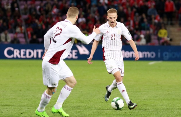 Futbols, Latvijas futbola izlase pret  Šveici  - 50