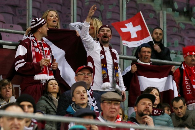 Futbols, Latvijas futbola izlase pret  Šveici  - 58