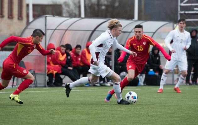 Futbols, Federāciju kausa turnīra spēle: Latvijas U-19 jauniešu futbola izlase pret Maķedoniju - 10