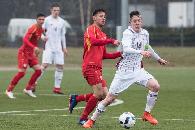 Futbols, Federāciju kausa turnīra spēle: Latvijas U-19 jauniešu futbola izlase pret Maķedoniju - 12