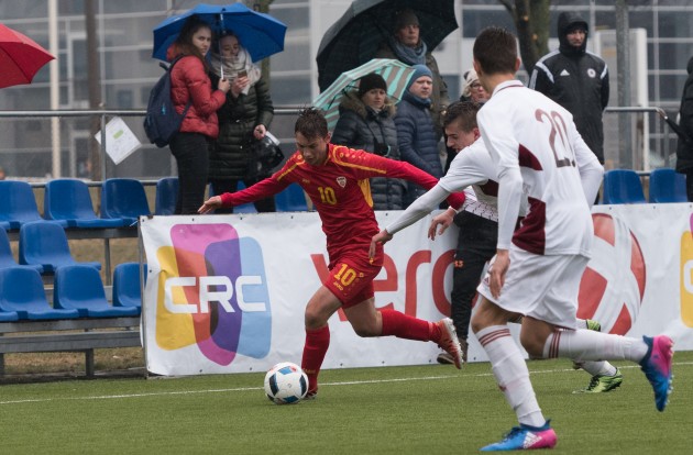 Futbols, Federāciju kausa turnīra spēle: Latvijas U-19 jauniešu futbola izlase pret Maķedoniju - 39