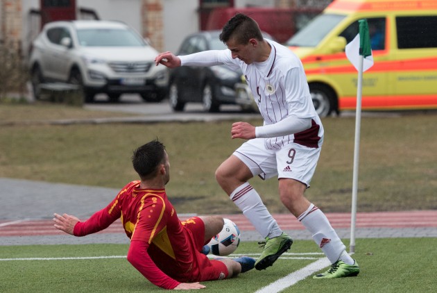 Futbols, Federāciju kausa turnīra spēle: Latvijas U-19 jauniešu futbola izlase pret Maķedoniju - 45