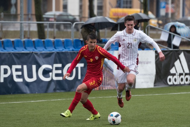 Futbols, Federāciju kausa turnīra spēle: Latvijas U-19 jauniešu futbola izlase pret Maķedoniju - 49