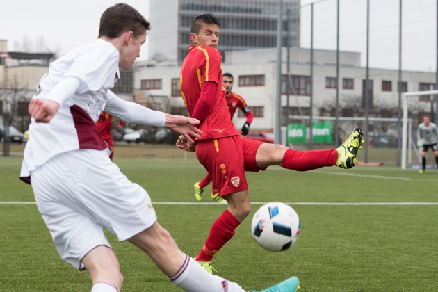 Futbols, Federāciju kausa turnīra spēle: Latvijas U-19 jauniešu futbola izlase pret Maķedoniju - 56