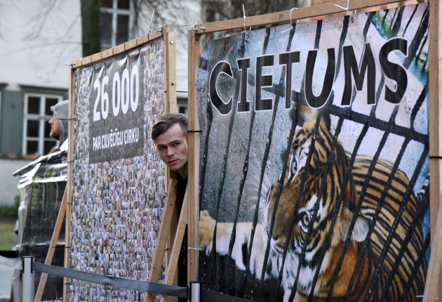 Dzīvnieku tiesību sargi protestā pie Saeimas pieprasīs "cilvēcīgu cirku" - 9