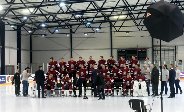 Hokejs, Latvijas hokeja izlases fotosesija 2017 - 19
