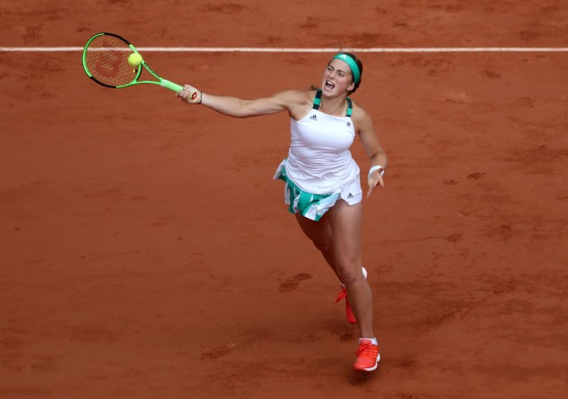 Teniss, French Open. Jeļena Ostapenko - Karolīna Vozņacki - 6