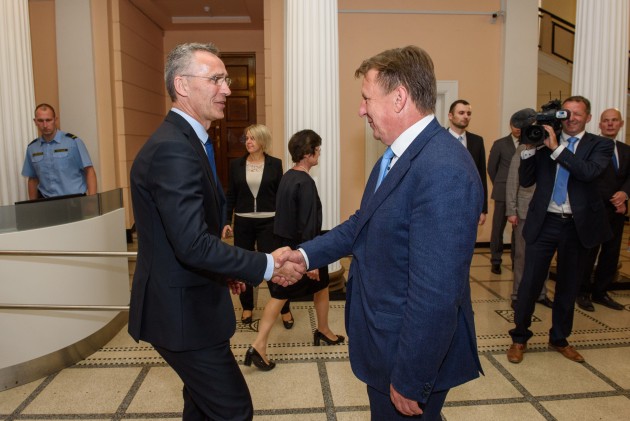 Māris Kučinskis tiekas ar NATO ģenerālsekretāru Jensu Stoltenbergu - 3