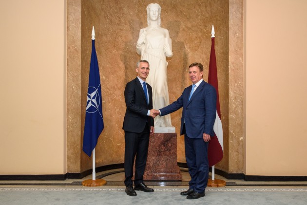 Māris Kučinskis tiekas ar NATO ģenerālsekretāru Jensu Stoltenbergu - 4