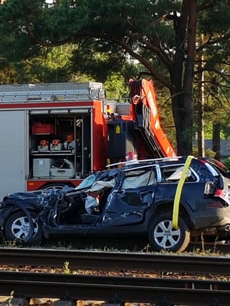 Automašīnas un vilciena avārija Priedainē - 2
