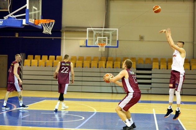 Latvijas basketbola izlases atklātais treniņš un preses konference - 1