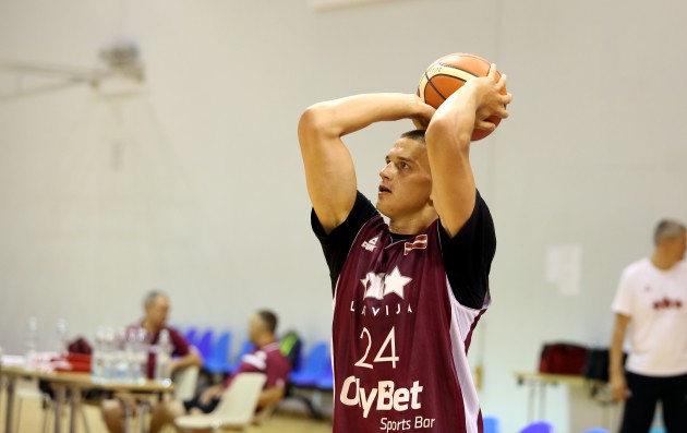 Latvijas basketbola izlases atklātais treniņš un preses konference - 27