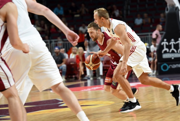 Pārbaudes spēle basketbolā Latvija - Polija - 5
