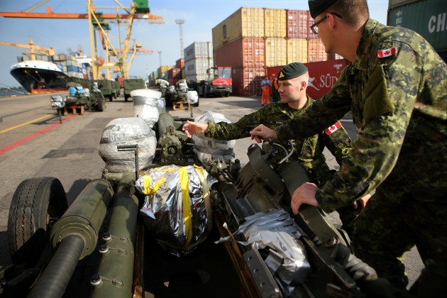 Latvijā ierodas Kanādas bruņoto spēku tehnika un karavīri - 22